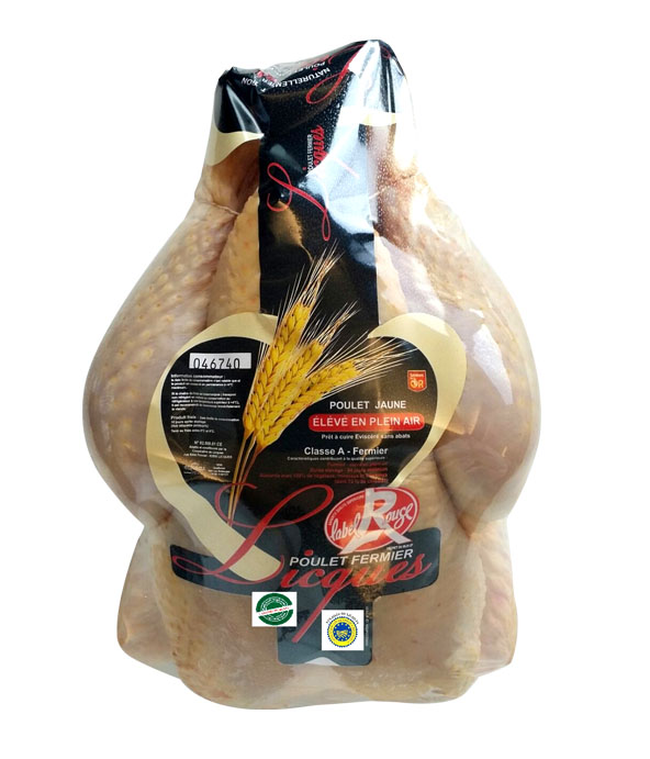 Poulet jaune fermier Label Rouge de Licques