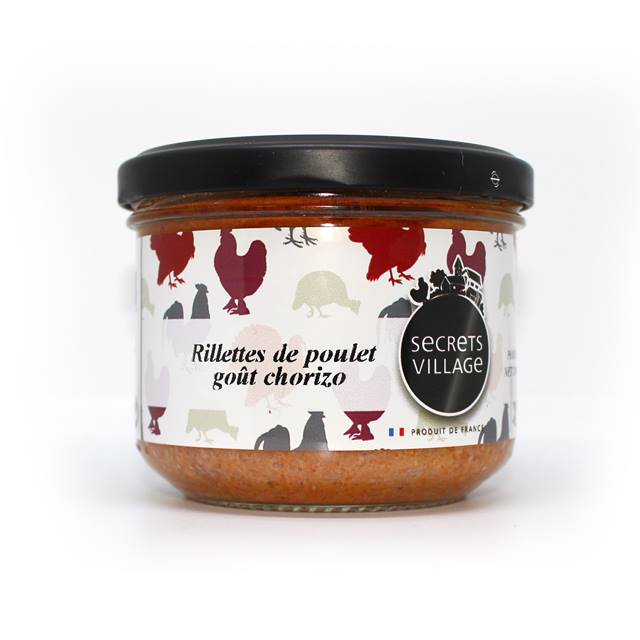 Rillettes de poulet au chorizo