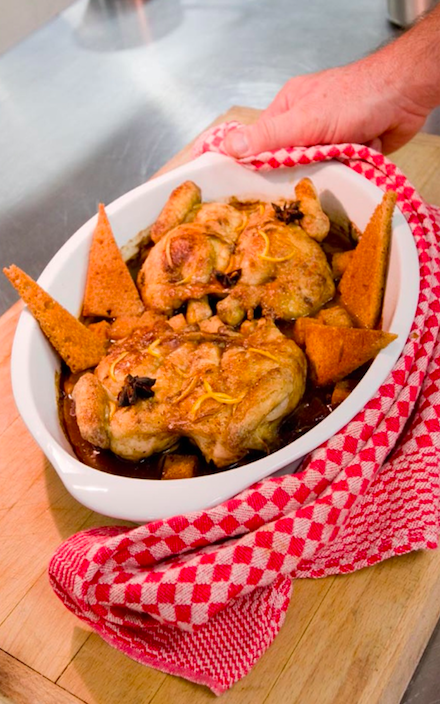 Coquelet Licquois au pain d'épices