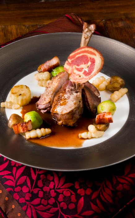 Civet de dinde, sauce au chocolat