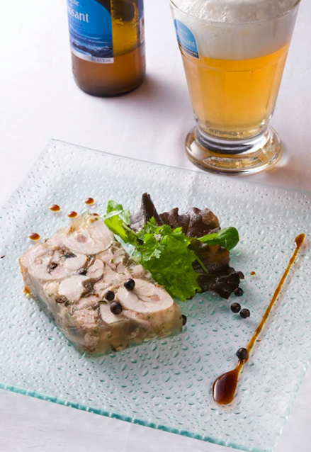 Potjevleisch de volailles à la bière des 2 Caps