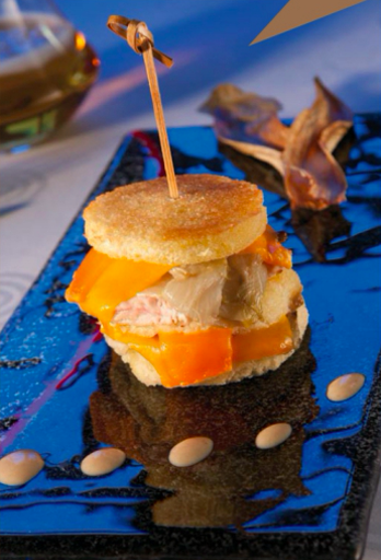 Mini mac avec filet de pintade et pavé de Roubaix